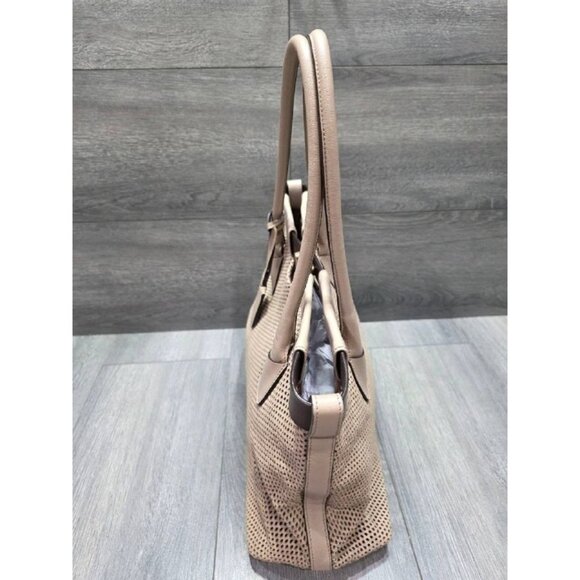 Furla Anemone Perforated Satchel bag beige gold large bag tote B000438 - Picture 4 of 10